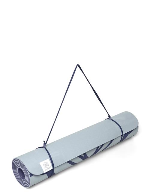 Gaiam Tpe Dove Sundial Layers Yoga Mat 6Mm Printed Gaiam Blue
