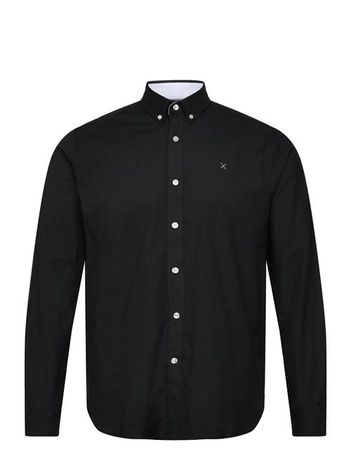 Oxford Stretch Plain L/S Clean Cut Copenhagen Black