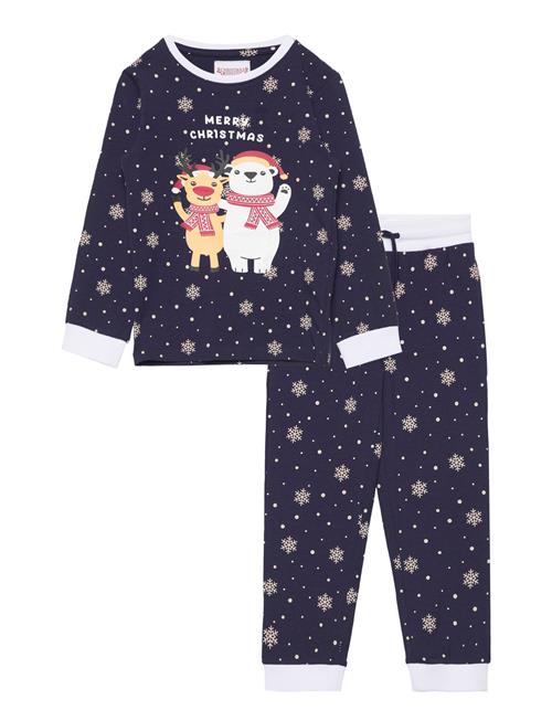 Best Friends Christmas Pyjamas Kids Happy Seasons Navy
