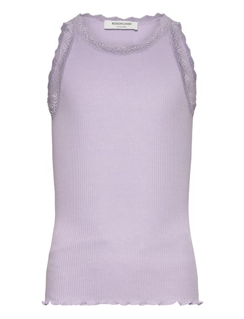 Rkbalta Sl Tank Top W/Lace Rosemunde Kids Purple