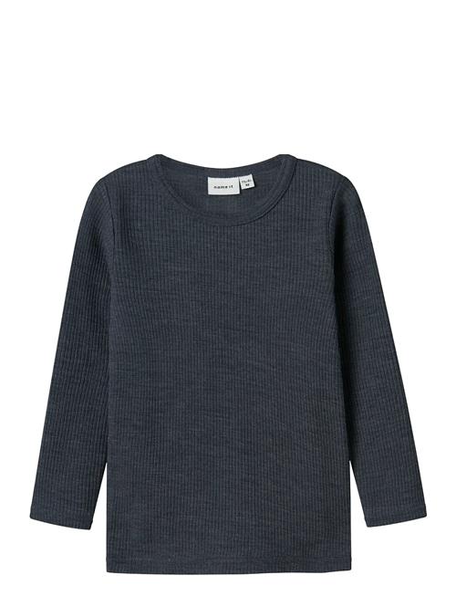 Nmnwax Wool Rib Ls Top Noos Name It Navy