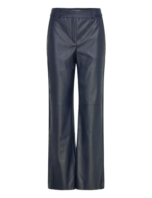 Mstasja Mid Waist Pu Pant Minus Navy