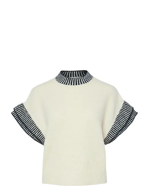 Yastelo Ss Knit Top S. YAS Cream