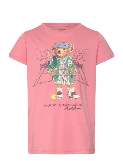 Polo Bear Cotton Jersey Tee Ralph Lauren Kids Pink