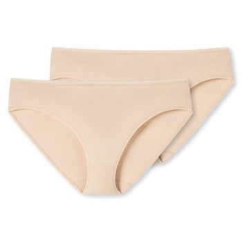 Schiesser Trusser 2P 95-5 Organic Tai Beige bomuld XX-Large Dame