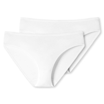 Schiesser Trusser 2P 95-5 Organic Tai Hvid bomuld 4XL Dame
