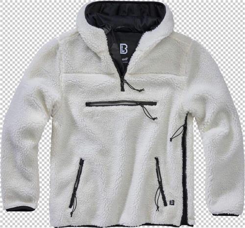 Brandit Fleecejakke  sort / hvid