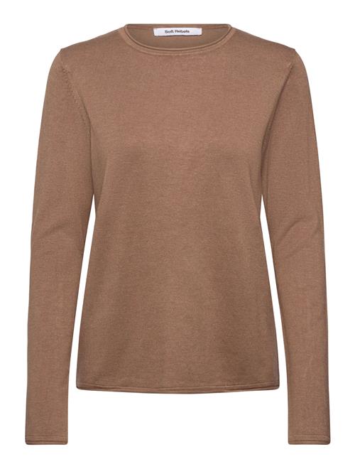 Srmarla O-Neck Roll Edge Knit Soft Rebels Beige