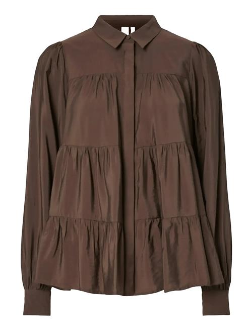 Pala Ls Shirt S. Noos YAS Brown