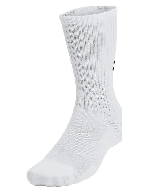 Unisex Ua Tc 3Pk Crew Under Armour White