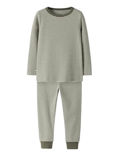 Nmnnightset Stripe Rib Noos Name It Khaki