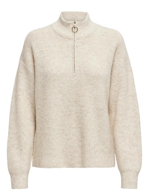Onltokyo Solid L/S Zip Pullover Knt Noos ONLY Cream