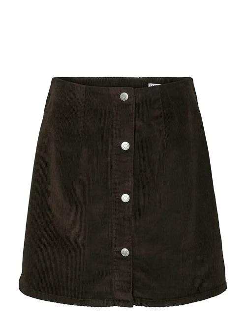 Vmetta Hr Short Cord Skater Skirt Noos Vero Moda Black