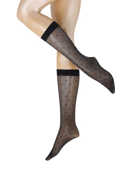 FALKE Nylonstrømper 'Dot'  marin