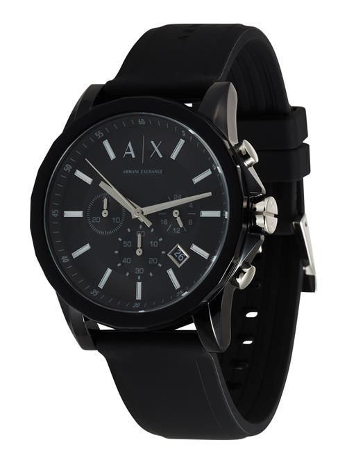 ARMANI EXCHANGE Analogt ur  grå / sort / sølv