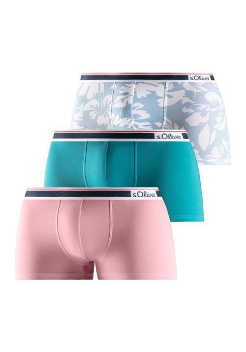 s.Oliver Boksershorts  cyanblå / lyseblå / gammelrosa / sort