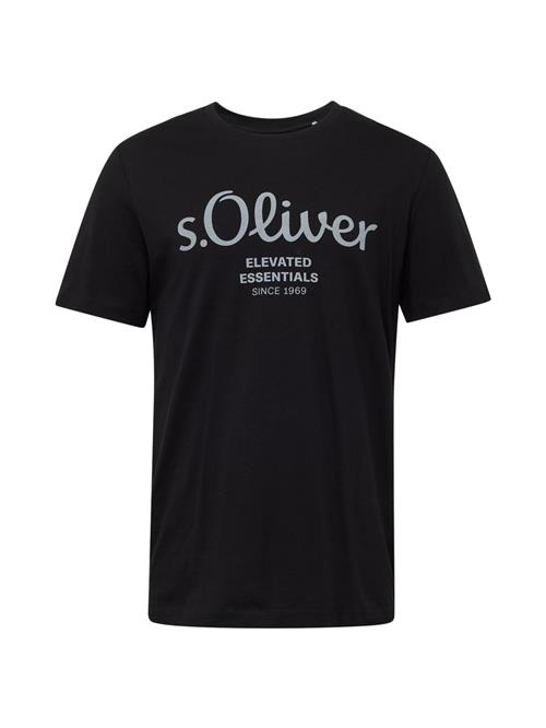 s.Oliver Bluser & t-shirts  pastelblå / sort