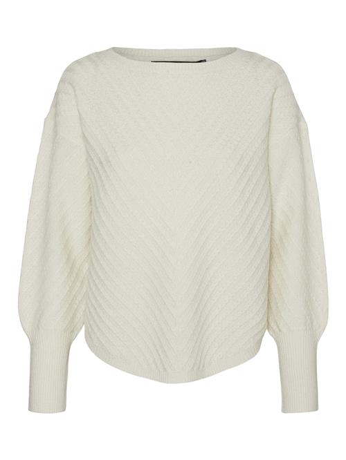 VERO MODA Pullover 'VMANJASTINNA'  ecru