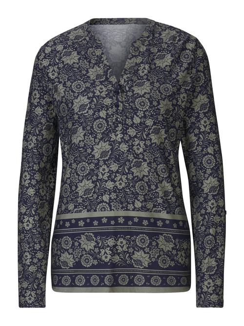 heine Bluse  navy / khaki