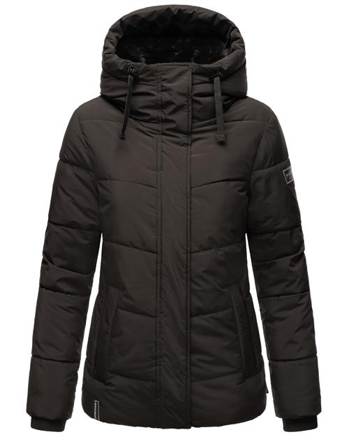 Se NAVAHOO Vinterjakke 'Sag ja XIV'  mørkegrå / sort ved About You