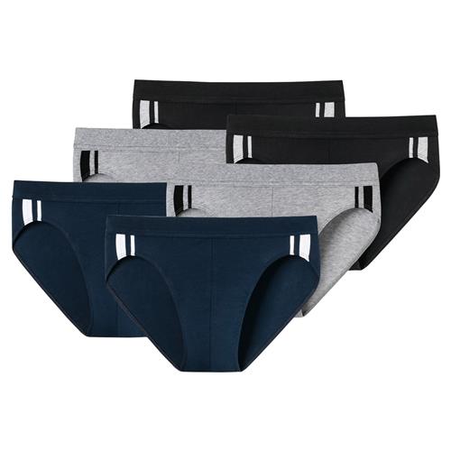 SCHIESSER Slip  navy / grå / sort / hvid