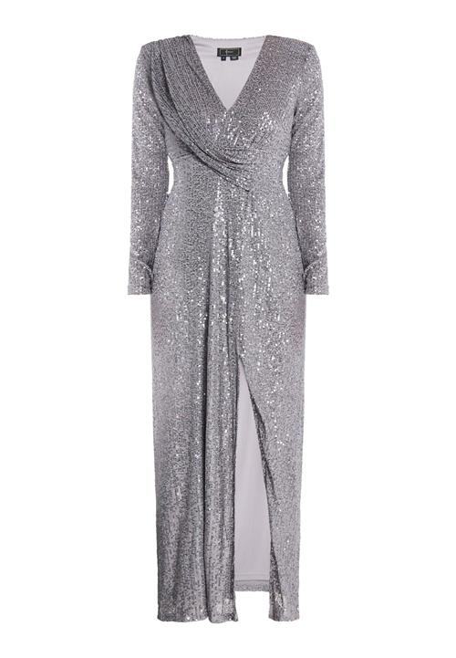 faina Festkjole  sølvgrå