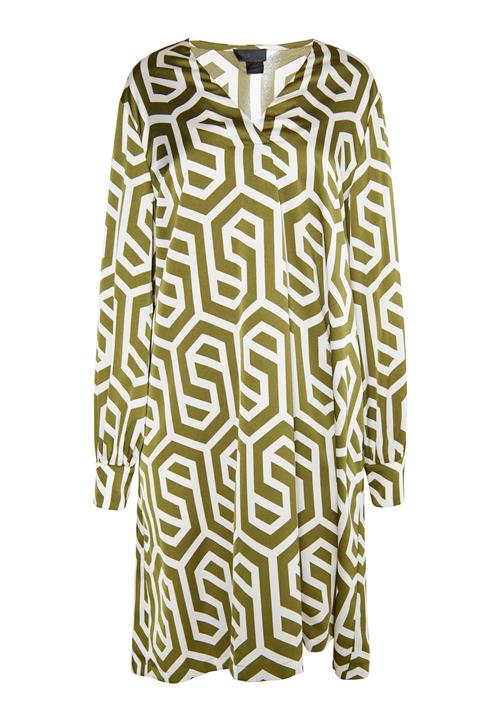 DreiMaster Klassik Kjole 'Casnagie'  oliven / uldhvid