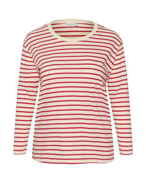 KAFFE CURVE Shirts 'Winni'  beige / cyclam / pink