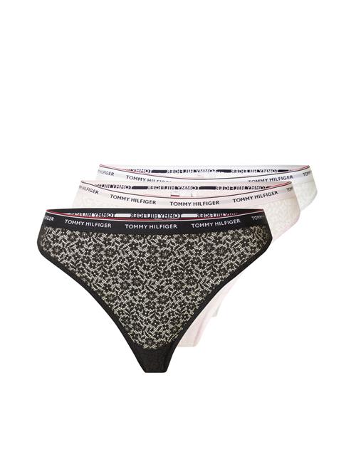 Se Tommy Hilfiger Underwear String  pudder / sort / hvid ved About You