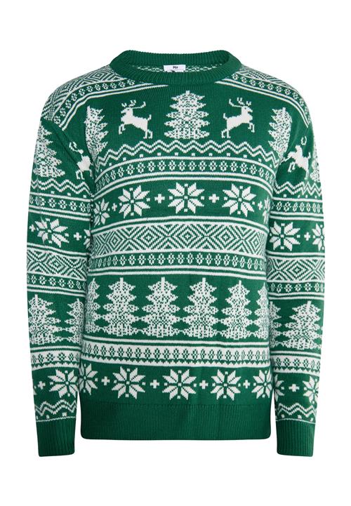 MO Pullover 'Mimo'  smaragd / hvid