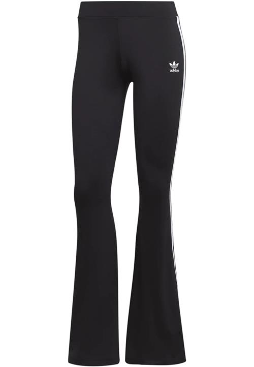 ADIDAS ORIGINALS Leggings 'Flared'  sort / hvid