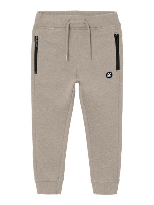 NAME IT Bukser  mørkebeige / sort