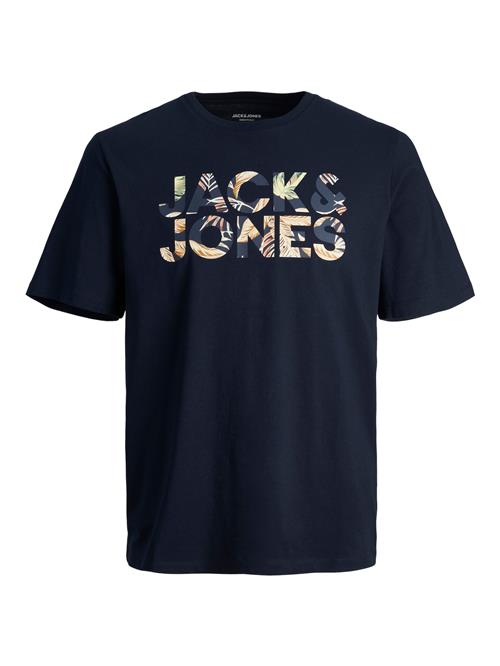 JACK & JONES Bluser & t-shirts 'JJEJEFF'  lysebeige / navy / safran / pastelgrøn