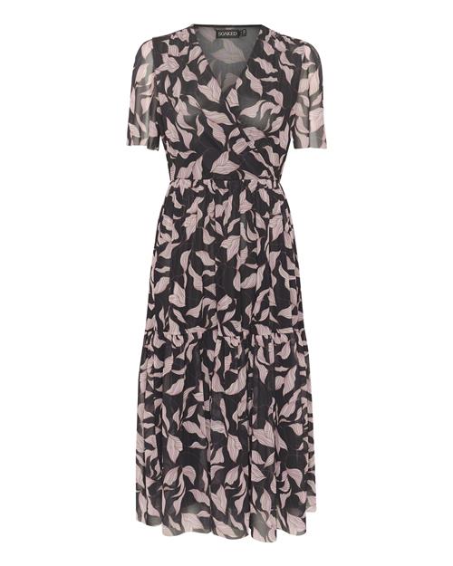 SOAKED IN LUXURY Sommerkjole 'Aldora'  lilla / cyclam / sort