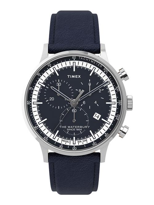 TIMEX Analogt ur ' Waterbury Heritage Collection '  blå / sølv / hvid