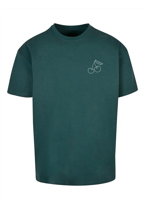 Merchcode Bluser & t-shirts 'Cherry'  mørkegrøn / hvid