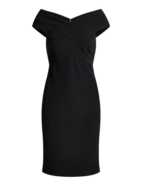 Crepe Off-The-Shoulder Cocktail Dress Lauren Ralph Lauren Black