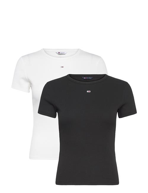 Tjw 2Pack Slim Essential Rib Ss Tommy Jeans Black