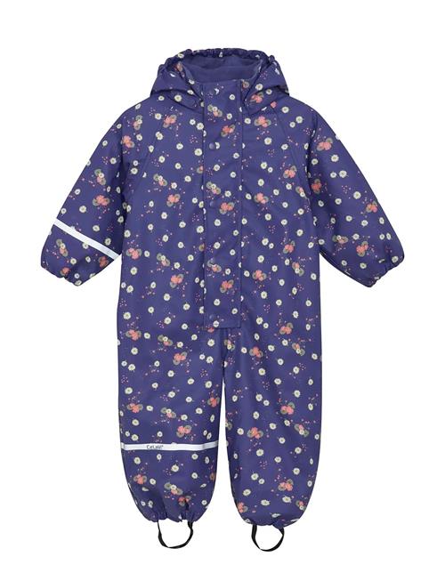Rainwear Suit - Aop, W. Fleece CeLaVi Purple