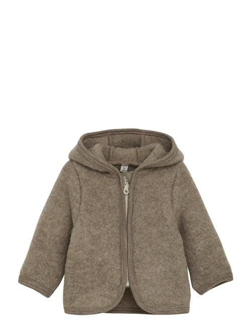 Jacket Ears Wool Fleece Huttelihut Brown