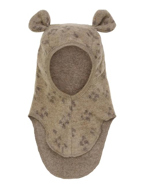 Balaclava Ears Wool Fleece Huttelihut Beige