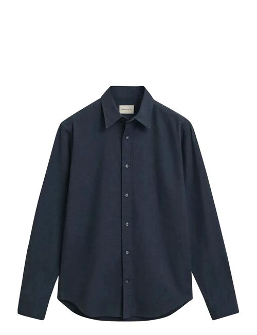 Reg Flannel Melange Shirt GANT Blue