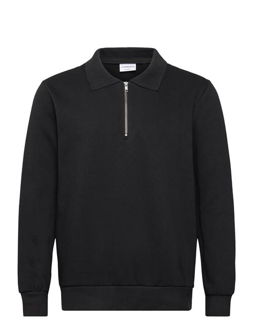 Sweat Polo With Zip L/S Lindbergh Black