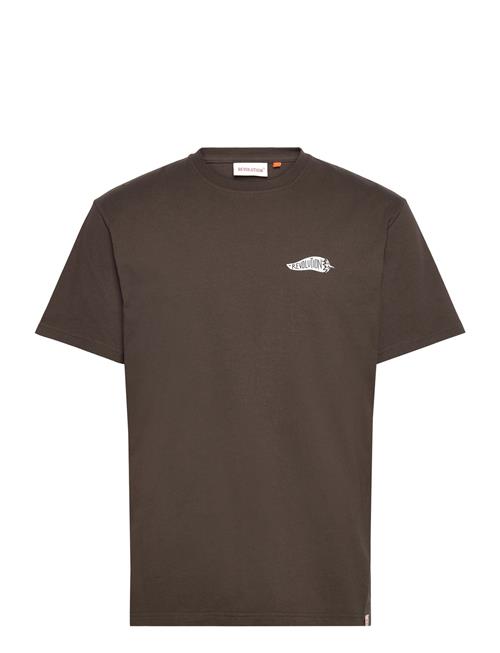 Application T-Shirt Revolution Brown