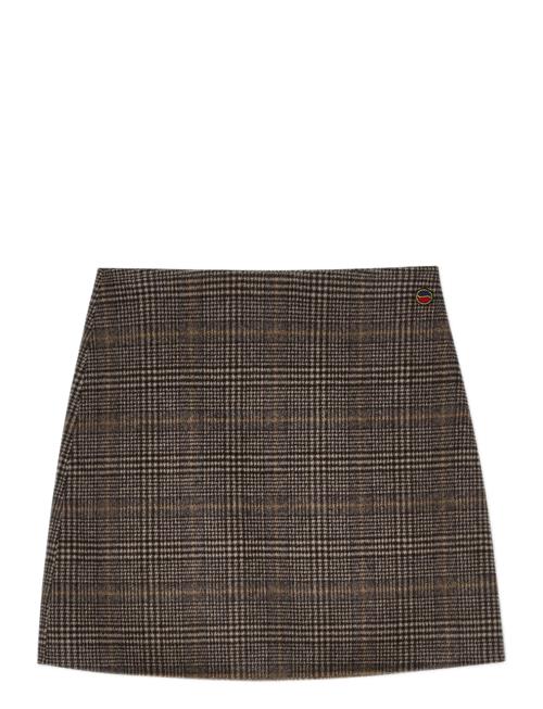 Marit Checked Skirt BUSNEL Brown