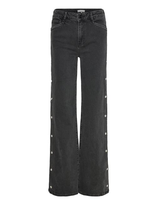 Dante6-Belvina Button Up Wide Leg Jeans Dante6 Black