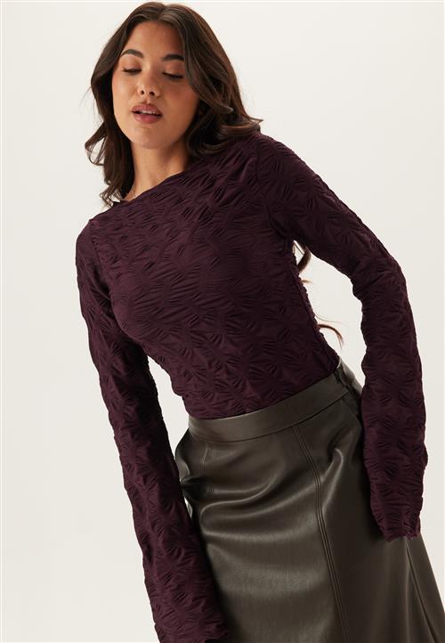 BUBBLEROOM Structure Long Sleeve Top