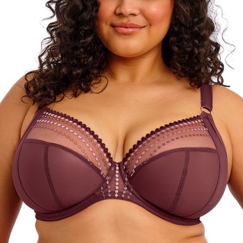 Elomi Bh Matilda Underwired Plunge Bra Mørkrørd I 80 Dame