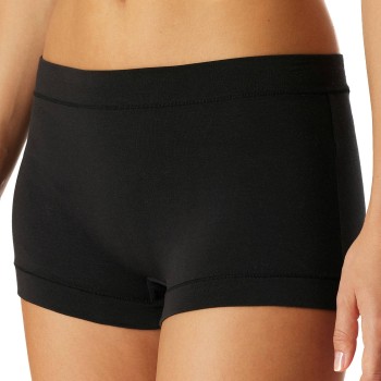 Schiesser Trusser Unique Cotton Boyshort Sort bomuld XX-Large Dame