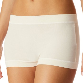 Schiesser Trusser Unique Cotton Boyshort Elfenben bomuld Small Dame